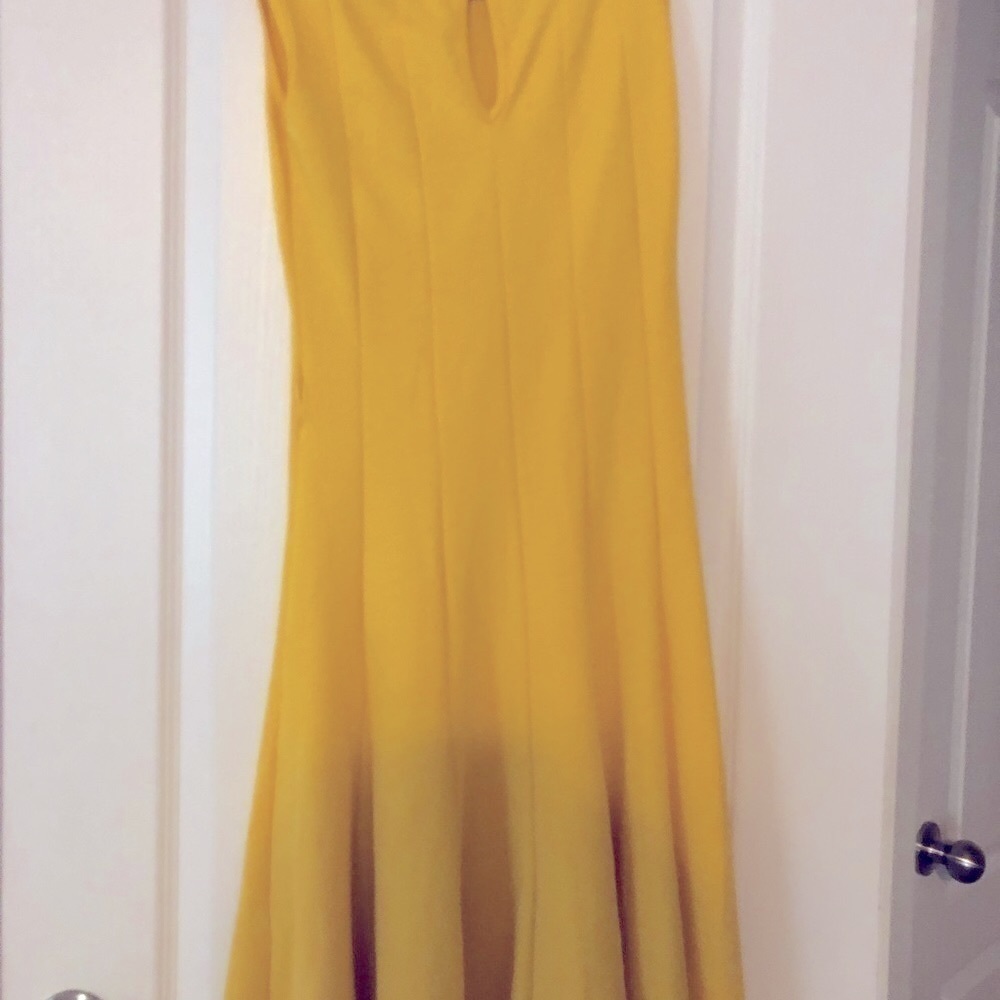 Butter Yellow sleeveless dress - Picture 3 of 6